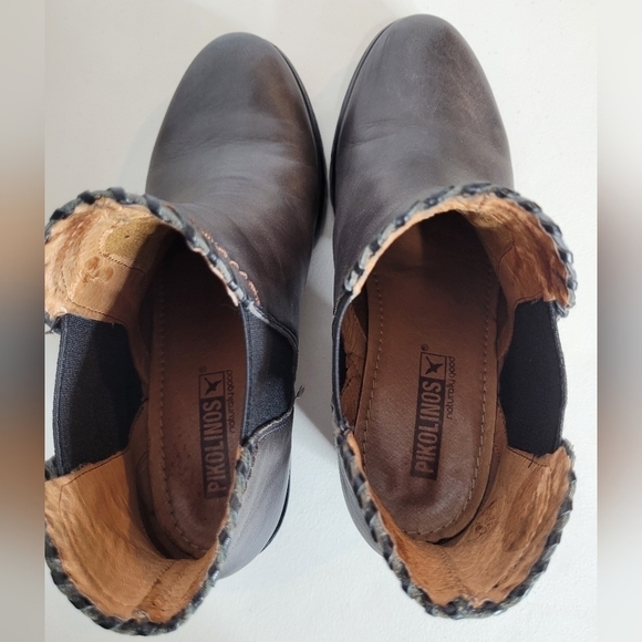 Pikolinos Leather Andorra Chelsie Ankle Pull-On Boot Block Heel - 36 US 5.5/6 - Picture 6 of 16